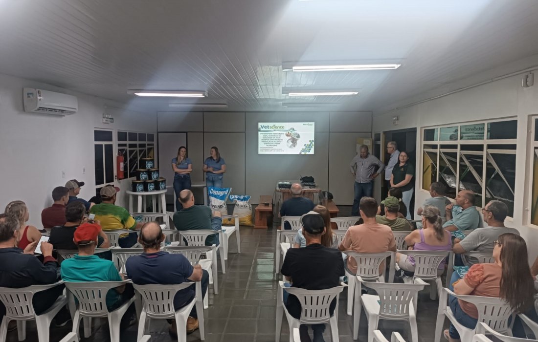 Copagril promoveu palestra voltada aos avan&ccedil;os e pr&aacute;ticas na piscicultura