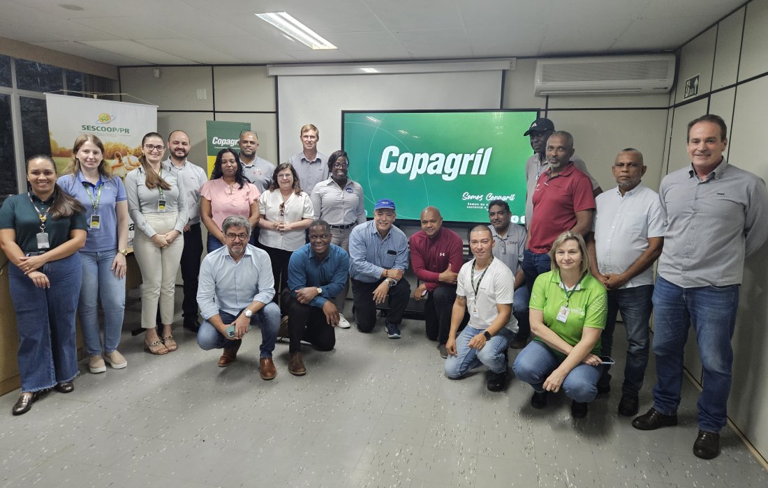Copagril recebe Comitiva T&eacute;cnica da Guiana para troca de experi&ecirc;ncias sobre produ&ccedil;&atilde;o agropecu&aacute;ria