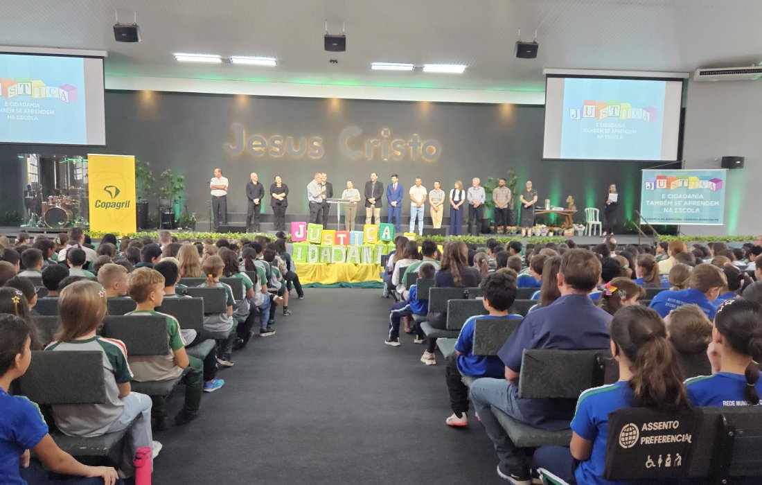 Copagril participa do encerramento do projeto Justi&ccedil;a e Cidadania Tamb&eacute;m se Aprende na Escola