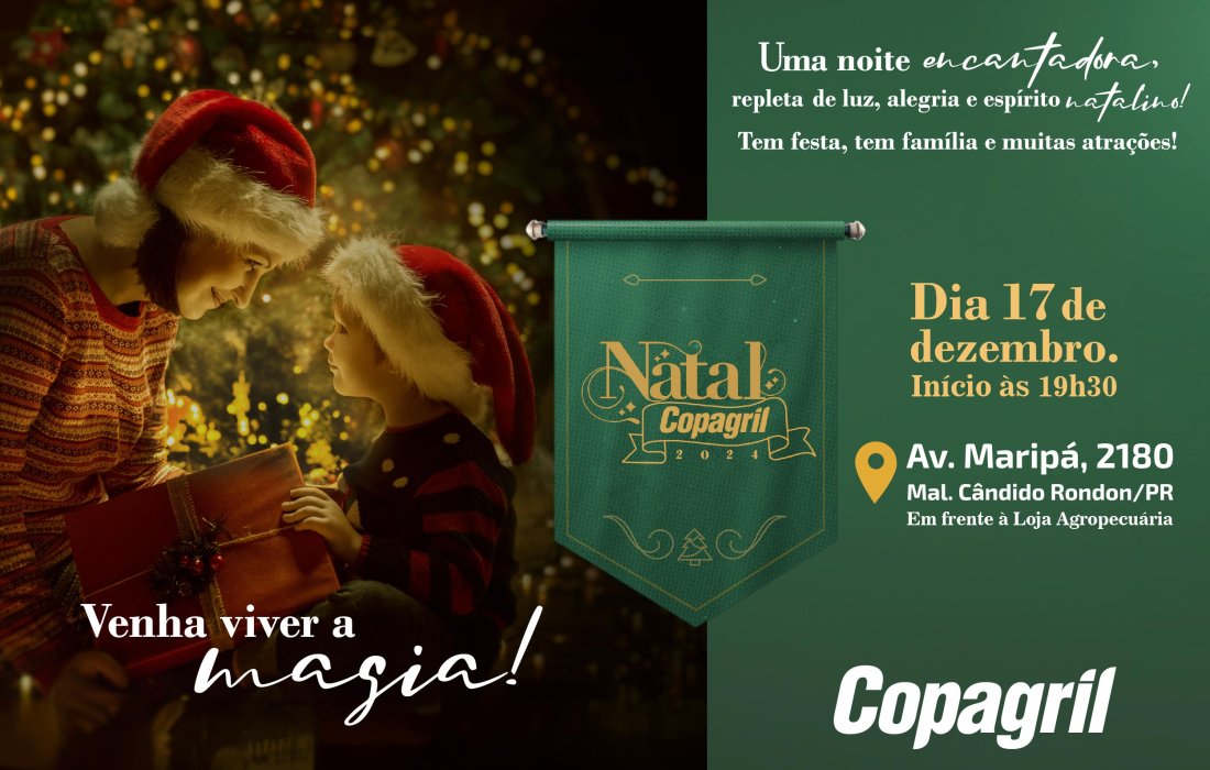 Natal Copagril ter&aacute; espet&aacute;culo teatral e sorteio de brindes