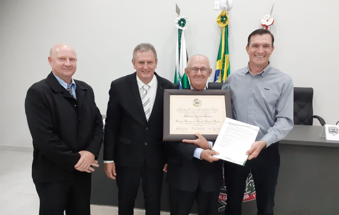 Copagril enaltece t&iacute;tulo de cidad&atilde;o honor&aacute;rio concedido a Valdemar Eduardo Kaiser