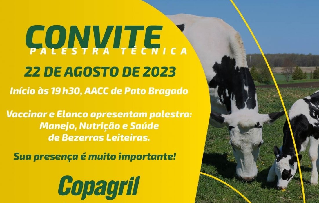 Copagril promover&aacute; palestra voltada &agrave; pecu&aacute;ria leiteira