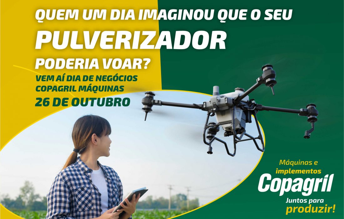 Copagril ampliar&aacute; portf&oacute;lio com chegada de drones pulverizadores