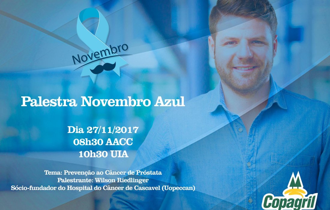 Copagril promover&aacute; palestra alusiva &agrave; campanha Novembro Azul
