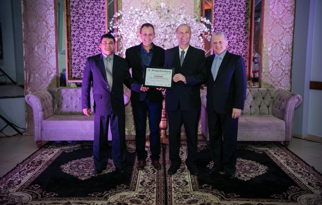 Copagril recebe tr&ecirc;s pr&ecirc;mios de excel&ecirc;ncia em Gua&iacute;ra