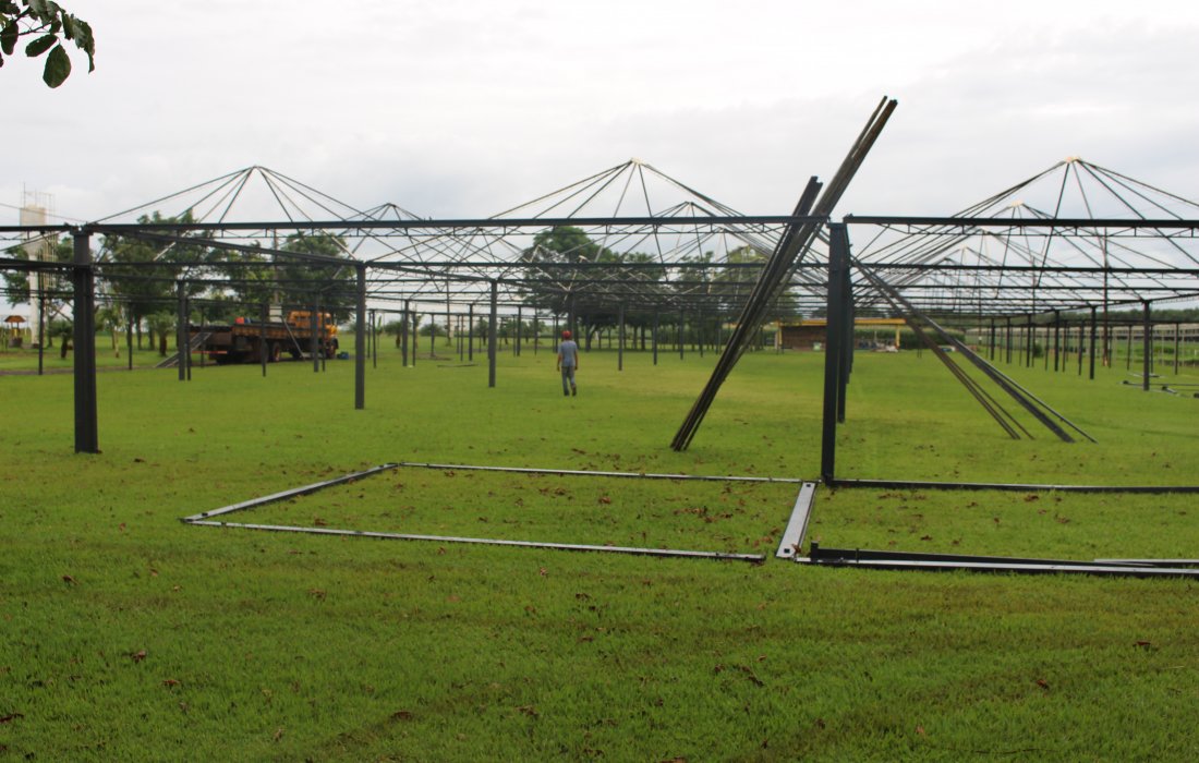 Come&ccedil;am a ser montadas as estruturas para o Dia de Campo Copagril 2018