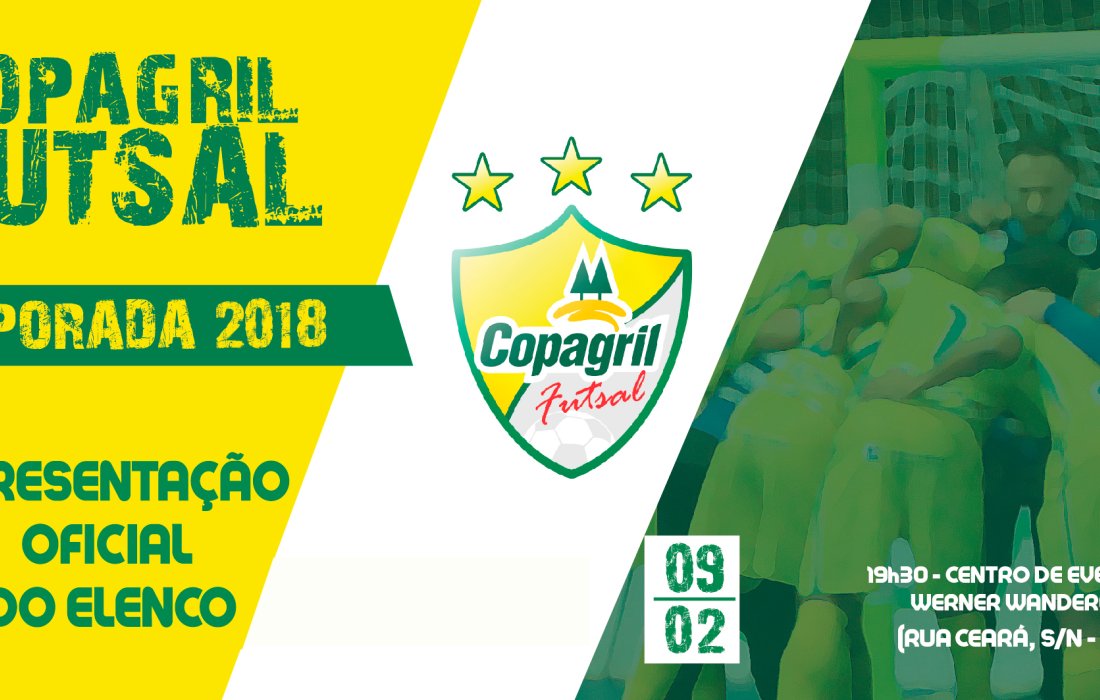 Personalidades do esporte prestigiar&atilde;o evento de apresenta&ccedil;&atilde;o da equipe Copagril Futsal