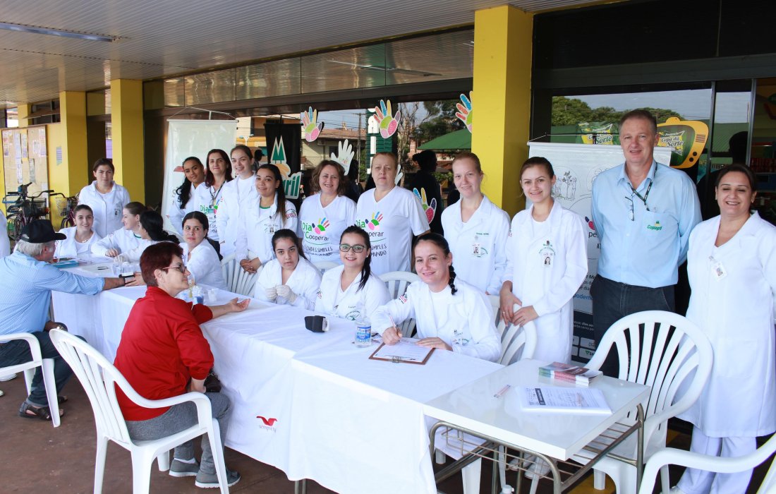 Copagril e Sempre Vida estimulam cuidados com a sa&uacute;de em a&ccedil;&atilde;o volunt&aacute;ria do Dia C