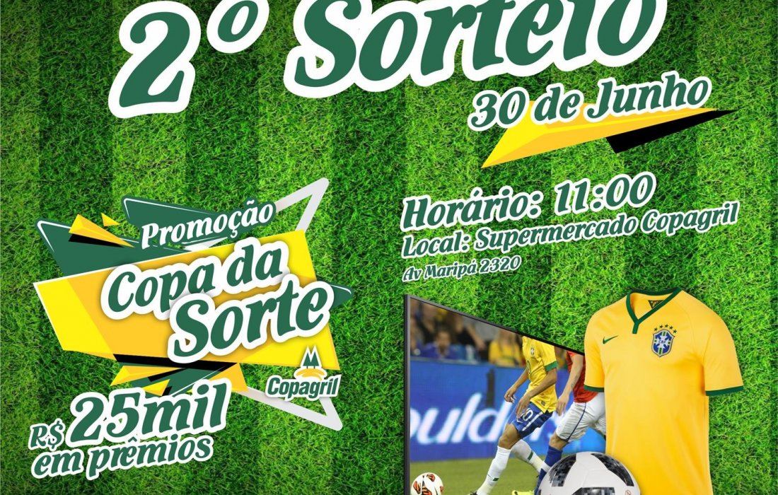 Segundo sorteio da Copa da Sorte Copagril acontece nesse s&aacute;bado