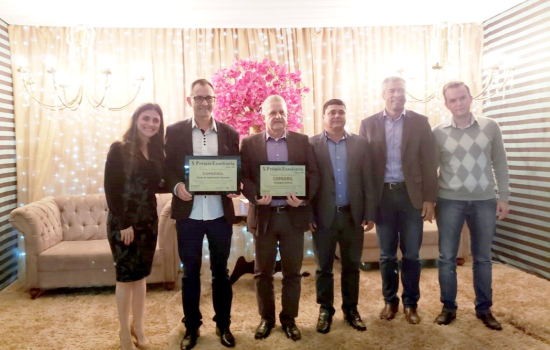Copagril recebe dois Pr&ecirc;mios de Excel&ecirc;ncia em Gua&iacute;ra