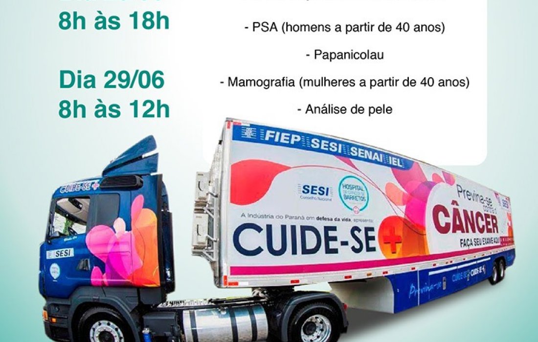 Caminh&atilde;o Sesi oferecer&aacute; atendimentos gratuitos no Dia C 