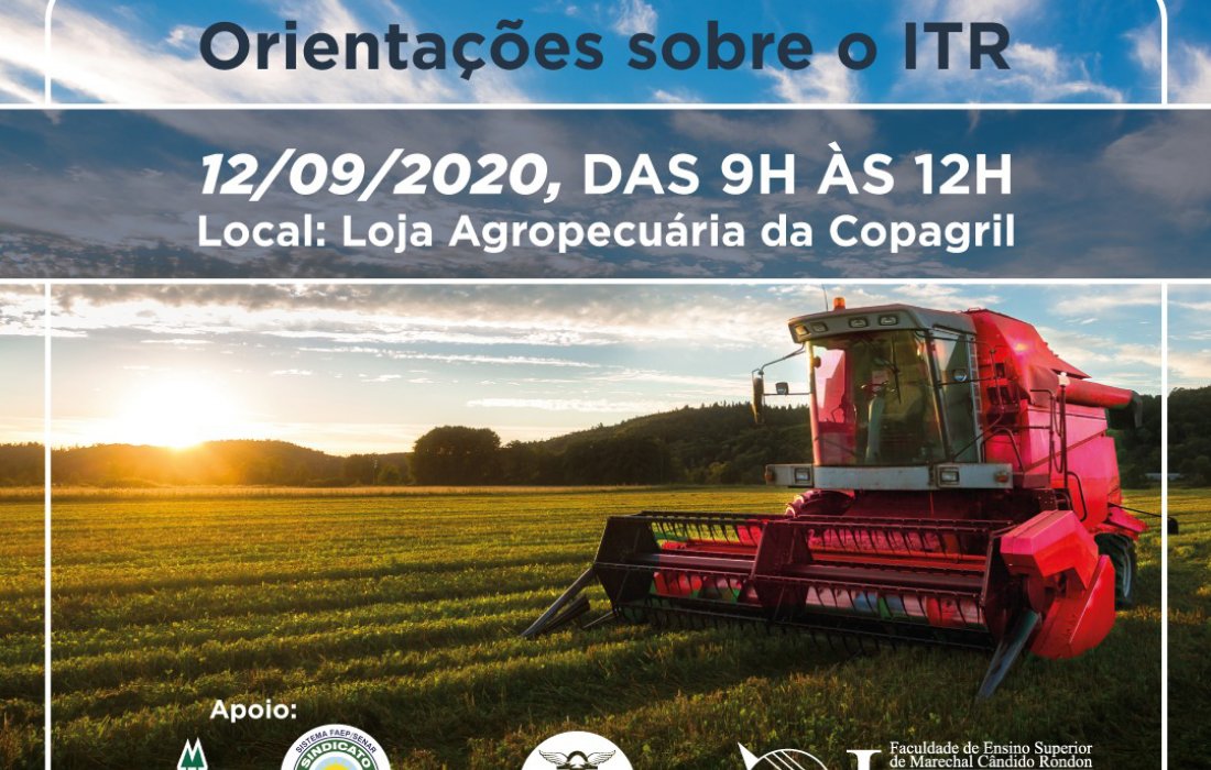 Copagril apoia a&ccedil;&atilde;o de orienta&ccedil;&atilde;o gratuita sobre ITR