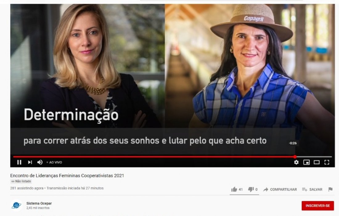 Em evento online Cooper L&iacute;der Feminino enaltece supera&ccedil;&atilde;o e protagonismo das mulheres