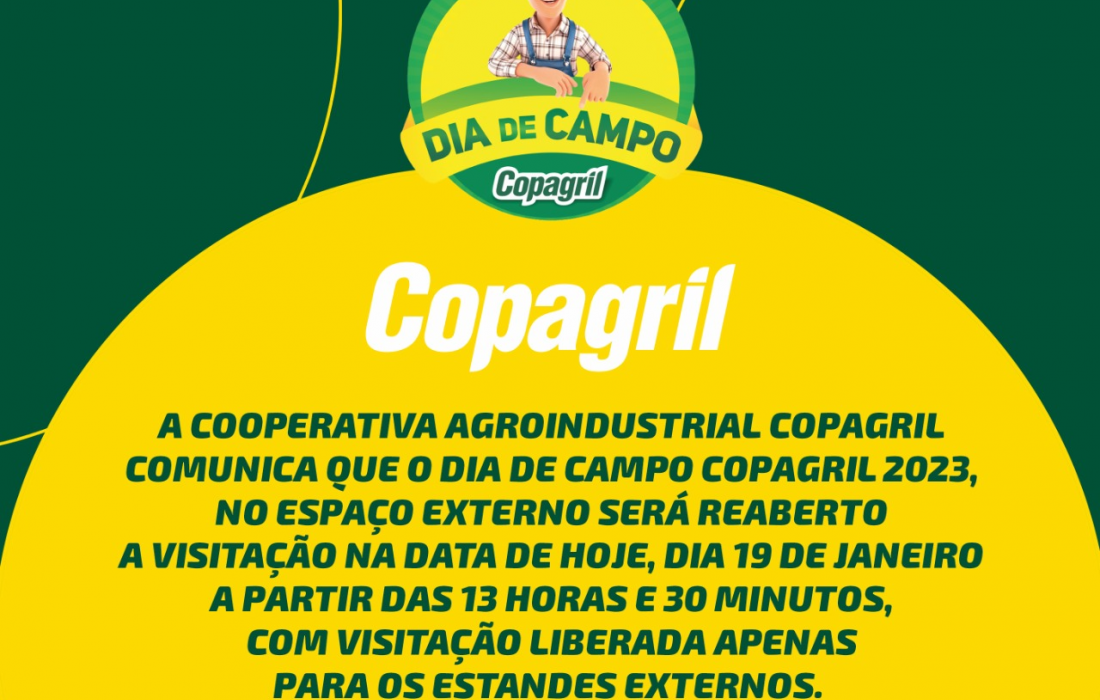Depois da tempestade, retorna o Dia de Campo !