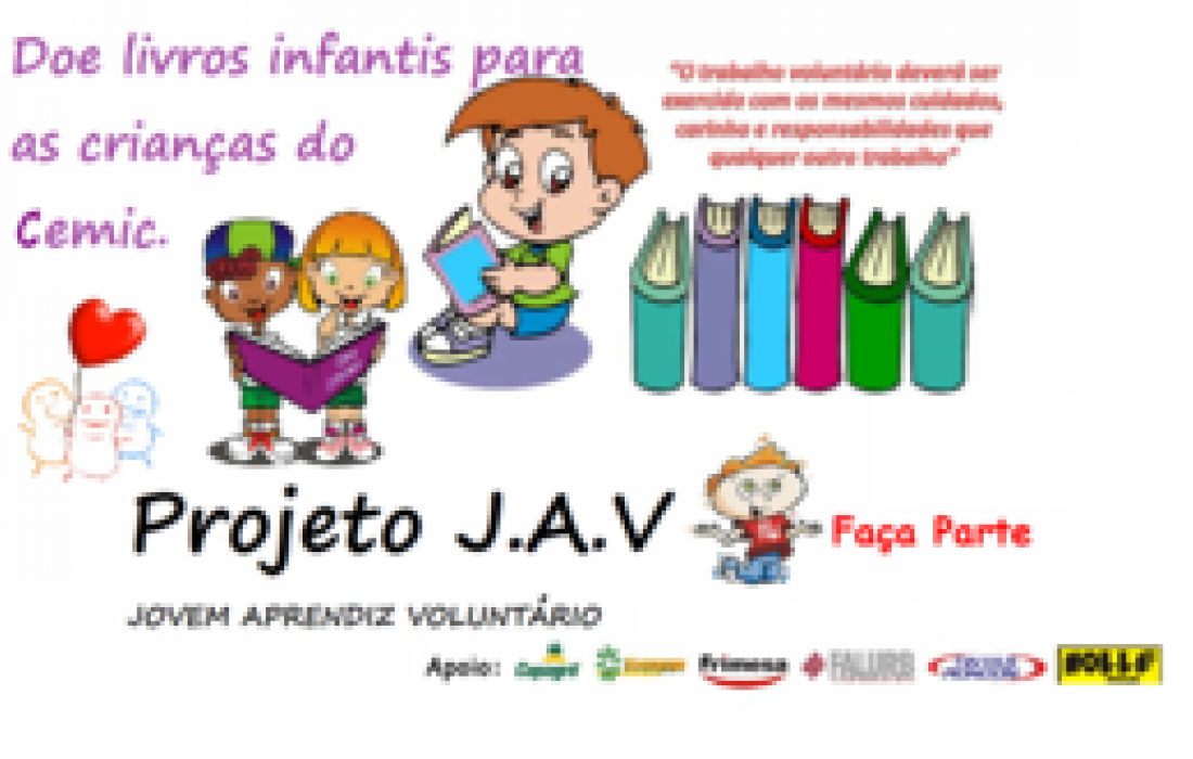 Jovens aprendizes arrecadam livros infantis