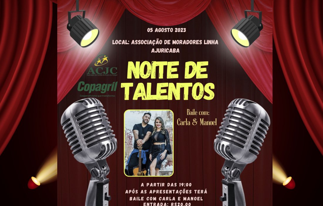 Noite de Talentos da ACJC acontece neste s&aacute;bado 