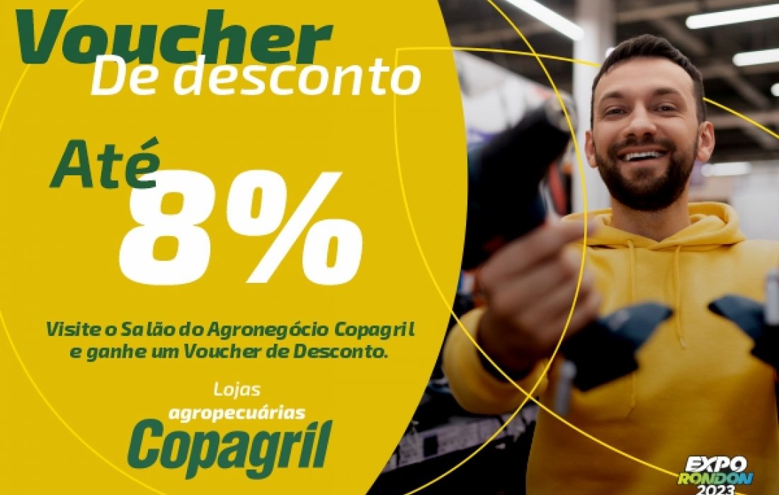 Loja Agropecu&aacute;ria Copagril distribuir&aacute; 4 mil vouchers de desconto na Expo Rondon