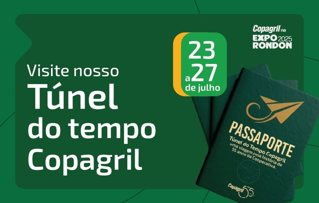 T&uacute;nel do Tempo contar&aacute; hist&oacute;ria de 55 anos da Copagril durante a Expo Rondon 2025