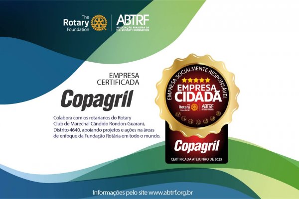 Copagril adere ao Programa Empresa Cidad&atilde; do Rotary Club Internacional