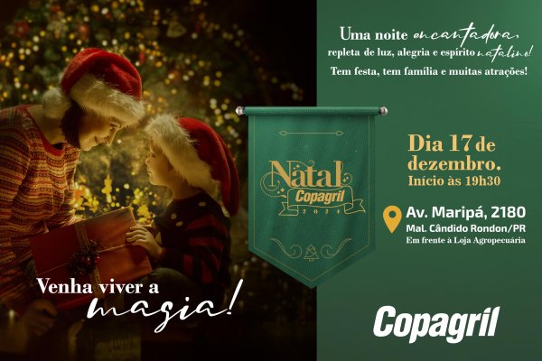 Natal Copagril ter&aacute; espet&aacute;culo teatral e sorteio de brindes