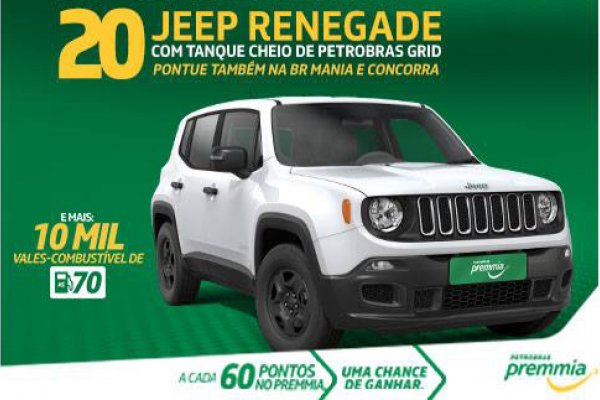 Clientes dos Postos Copagril poder&atilde;o concorrer a 20 ve&iacute;culos Jeep Renegade