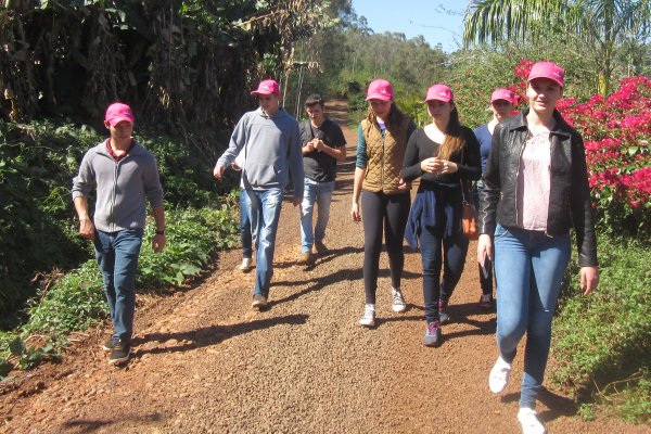 Jovens percorrem trilha ecol&oacute;gica da Copagril na &uacute;ltima etapa do Curso Modular