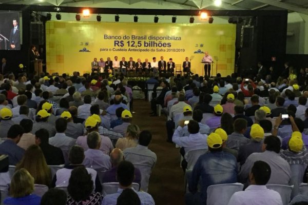 Governo federal libera R$ 12,5 bilh&otilde;es para financiar safra de 2018 e 2019
