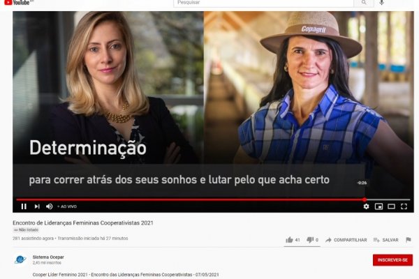 Em evento online Cooper L&iacute;der Feminino enaltece supera&ccedil;&atilde;o e protagonismo das mulheres