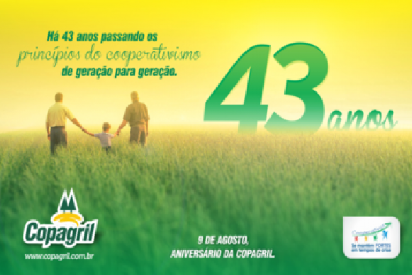 Copagril completa 43 anos com muito a comemorar