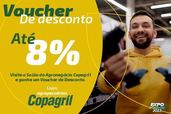 Loja Agropecu&aacute;ria Copagril distribuir&aacute; 4 mil vouchers de desconto na Expo Rondon