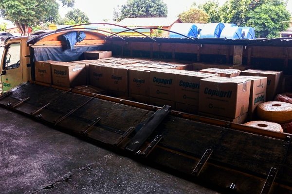 Copagril doa materiais elétricos para apoiar reconstrução de Rio Bonito do Iguaçu após tornado