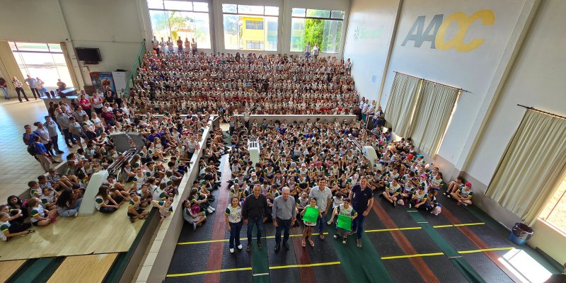 Encerramento do Programa Cooperjovem mobiliza mais de 700 crian&ccedil;as em Marechal C&acirc;ndido Rondon