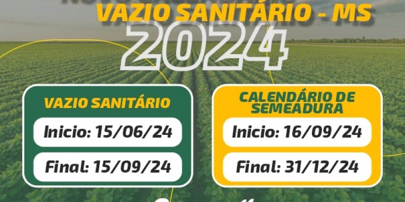 Vazio da Safra de Soja no Mato Grosso do Sul vai at&eacute; 15 de setembro