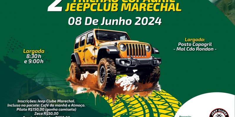 Copagril apoiar&aacute; mais um trilh&atilde;o do Jeep Clube que acontecer&aacute; neste s&aacute;bado em Marechal