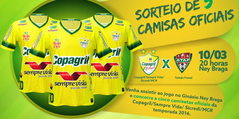 Torcedores v&atilde;o concorrer a 5 camisas oficiais do time