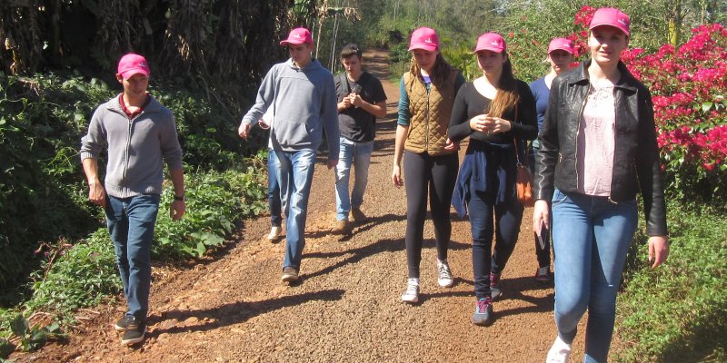Jovens percorrem trilha ecol&oacute;gica da Copagril na &uacute;ltima etapa do Curso Modular
