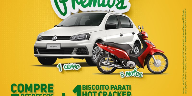 Supermercados Copagril e Parati lan&ccedil;am nova promo&ccedil;&atilde;o que vai sortear 1 carro e 5 motos