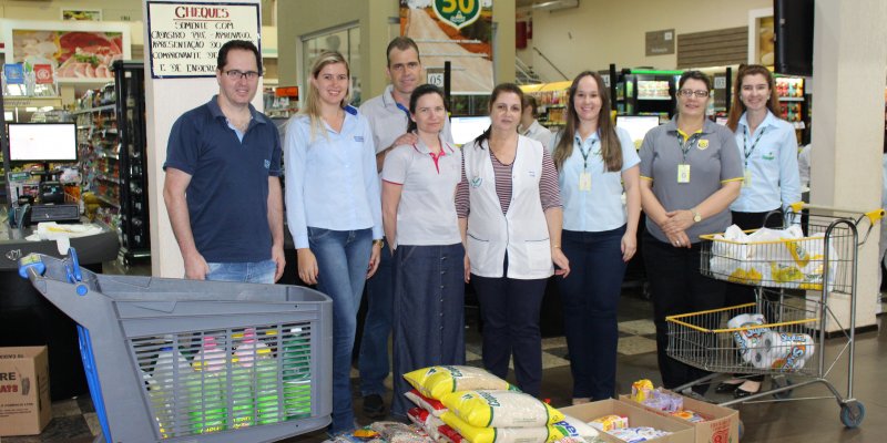 Comit&ecirc;s de jovens da Copagril repassam 350 quilos de alimentos a institui&ccedil;&otilde;es de caridade
