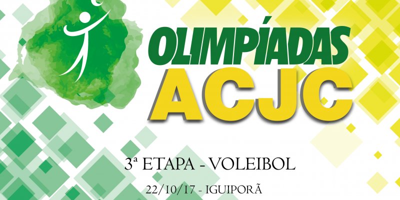 Olimp&iacute;adas da ACJC ter&atilde;o partidas de v&ocirc;lei no pr&oacute;ximo domingo