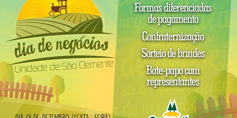 Unidade Copagril de S&atilde;o Clemente ter&aacute; Dia de Neg&oacute;cios sexta-feira