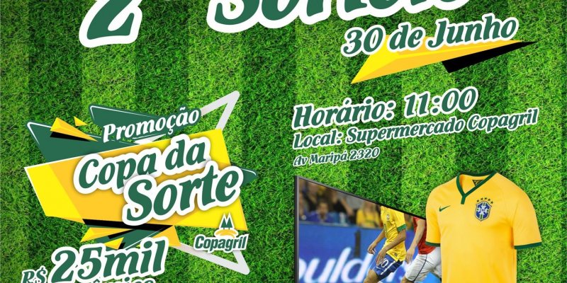 Segundo sorteio da Copa da Sorte Copagril acontece nesse s&aacute;bado