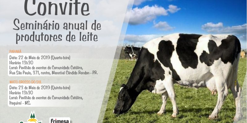 Copagril realizar&aacute; Semin&aacute;rios de Produtores de Leite no Paran&aacute; e no Mato Grosso do Sul