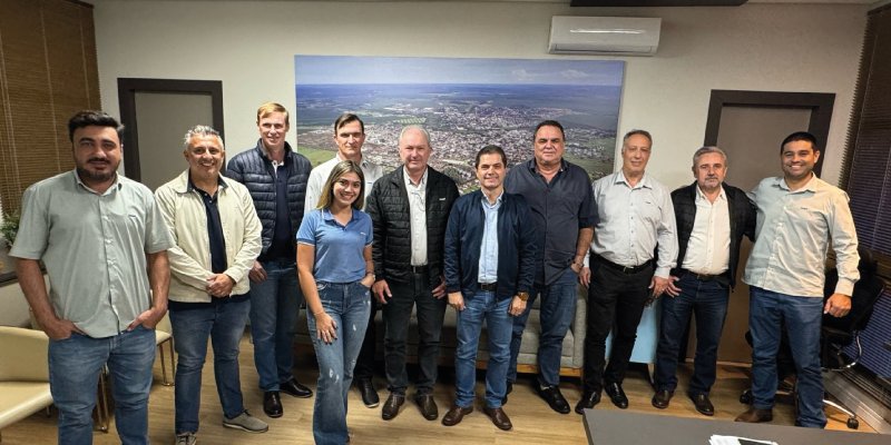 Diretoria da Copagril visita gabinete do prefeito de Maracaju
